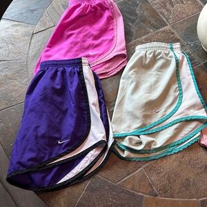 Lot of 3 Nike Womens Size Small Workout Shorts Athletic Shorts